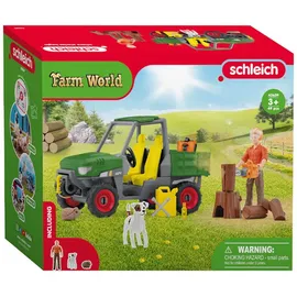 Schleich FARM WORLD Waldbauer mit Fahrzeug