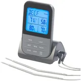 Rosenstein & Söhne Funk-Braten- & Ofenthermometer mit 2 Fühlern & XL-Display, bis 250 °C