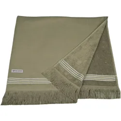 Hamamtuch ROSS "Hamam", grau (flanell), B:90cm L:180cm, Hamam Frottier, Hamam Frottier, Handtücher (Packung), idealer Begleiter für Strand, Sauna oder Wellnessbereich