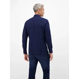 Lerros Stylisches Poplinhemd, modisch gemustert - Classic Navy - XL