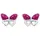 Amor Ohrstecker Schmetterling rosa 925 Silber