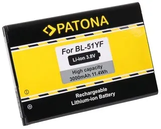 Patona Akku für LG DS1402, G4, G4 Dual SIM, G4 Dual-LTE, H810, H811, H815T, H8185K, H818N, H818P, H818T, H819, LS991, VS986 BL-51YF, BL51YF, EAC62858501