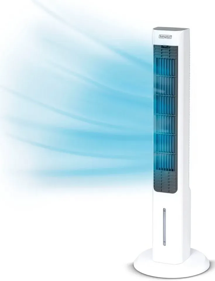 MediaShop Ventilatorkombigerät ChillTower, Luftkühler, 1,5 l Fassungsvermögen weiß