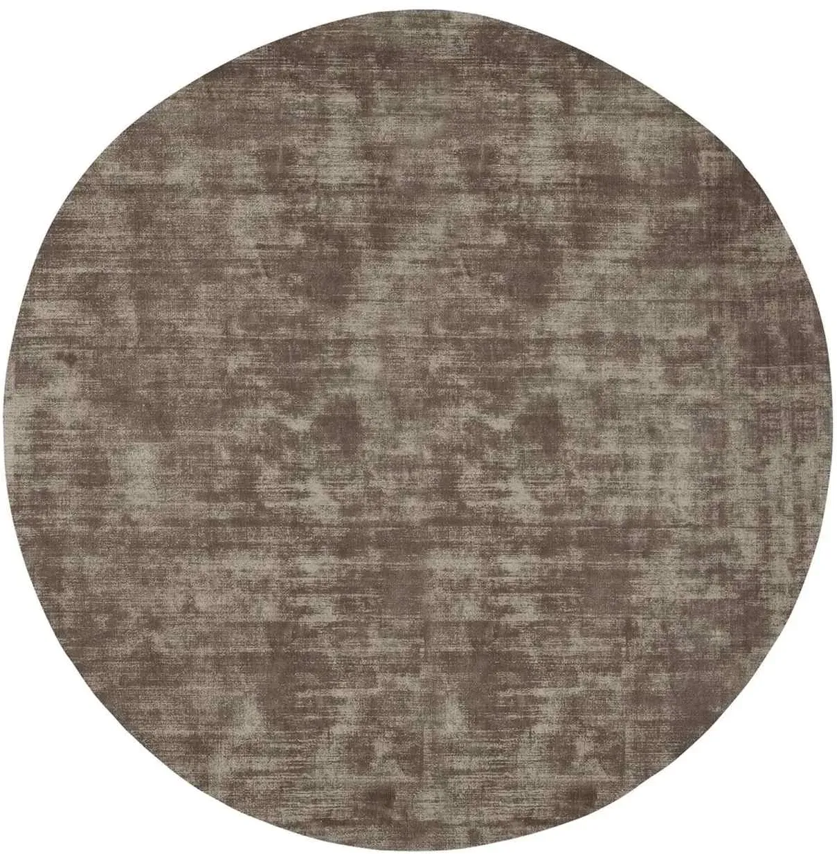 Teppich La Belle aus Viskose, rundes Design, modern, grün, Ø 200 cm, weich und pflegeleicht