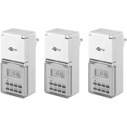 Wentronic Goobay 55546, Tages-/Wochenzeitschaltuhr, Weiß, Digital, LCD, Tasten,