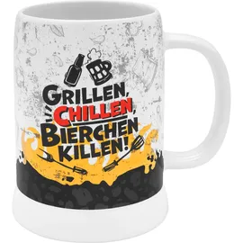 SHEEPWORLD GRUSS & CO Bierkrug Motiv Grillen