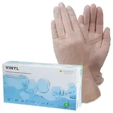 Vinyl Einweghandschuhe 819 transparent ungepudert | 100er Box - 11 (XXL)