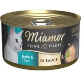 Miamor Feine Filets in Sauce Huhn&Thunfisch 48x85g Sparpaket