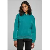 URBAN CLASSICS Stone Washed Kapuzenpullover Water Green 5XL