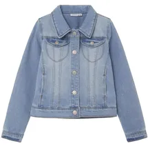 NAME IT Mädchen Nkfstar Dnm Jacket 2210-sr Noos, Light Blue Denim, 134