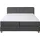 Home Affaire Boxspringbett »Fargo« inkl. Topper, in 3 Matratzenarten, in Samt- oder Strukturstoff grau