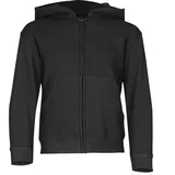 Fruit of the Loom KIDS CLASSIC HOODED SWEAT JACKET - Unisex Kinder Kapuzen Sweat-jacke, schwarz, 164
