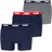 Puma Everyday Basic Boxershorts blau/grau/rot XL 3er Pack