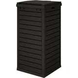 vidaXL Outdoor-Mülltonne 41 l Schwarz