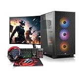 Memory PC Gamer-PC, Intel Core i7-11700F 8X 2.50GHz, 16 GB DDR4, 1000 GB SSD M.2, RTX 4060 8GB, Win 11 Pro 64bit + 24 Zoll + Ultron Hawk Gaming Kit 4in1 Set