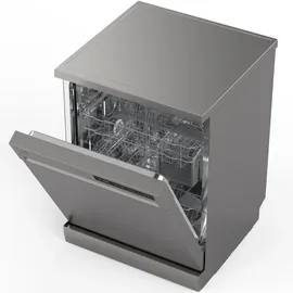 Homex DWFS601449E-S Geschirrspüler (freistehend, 598 mm, Silber)