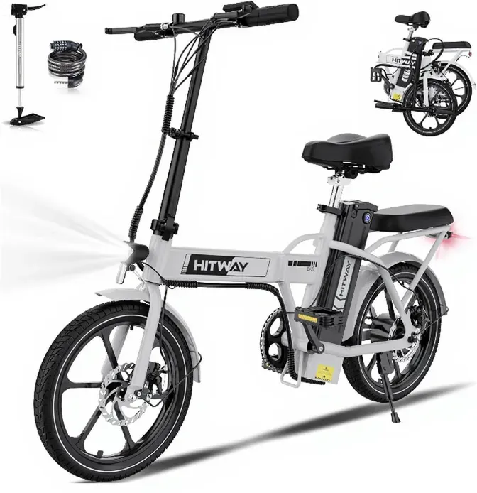 HITWAY BK5S Faltbares E-Bike 250 W Pedelec Motor 36 V 8.4 Ah Lithium Batterie