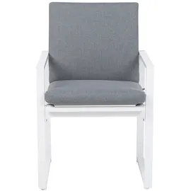 Beliani Gartenstuhl 54 x 89 x 51 cm grau 2 St.