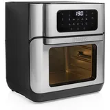 Princess Heißluftfritteuse Mini Backofen 10 l schwarz/silberfarben