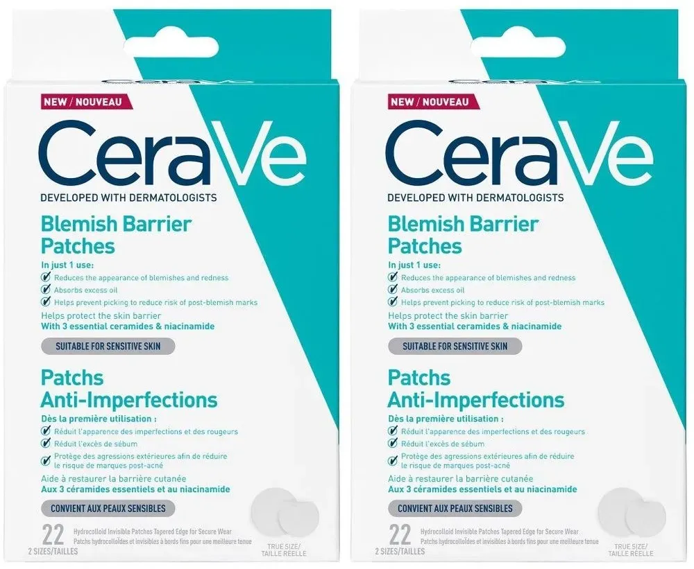 Cerave Anti-Puistjes Patches 2x22 St Geen data