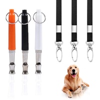 3 Stück Hundepfeife, Professionelle Trainingspfeife, Ultraschall Pfeife Hochfrequenz, Hundepfeife mit Pfeifenband, HundPfeife für Hundeausbildung(Schwarz, Weiß, Orange)