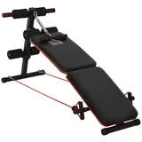Homcom Multifunktionale Trainingsbank schwarz/rot