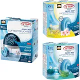 Pattex AERO 360° Nachfüllpack - 3er-Set mit 1x Luftentfeuchter-Gerät und 3x450g Nachfülltabs (Wildblumenwiese & Frischer Wasserfall)
