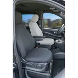 Walser Sitzschonbezug Anthrazit für Mercedes-Benz V-Klasse 447, Einzelsitzbezug Beifahrer Armlehne