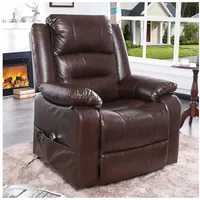 luxuskollektion Elektrischer Aufstehsessel mit Liegefunktion USB Braun