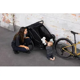 Thule Chariot Sport 2 Double Kinderanhänger (Größe One Size, schwarz)