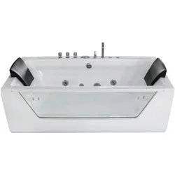 Whirlpool mit Reinigungsfunktion, Pool  Badewanne Wanne AcquaVapore W83R-TH-A-SC aktive Schlauch-Reinigung +70.-€