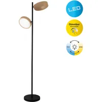 NÄVE LED Stehlampe "Tessa", beige (natur), 2 flammig, H: