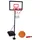 Dunlop Basketballkorb Set – Basketball Korb Höhenverstellbar: 165 - 205 cm – Basketballkörbe mit Basketballständer, Ball und Pumpe – Basketballkorb Outdoor mit Füllbarer Fussstand - Schwarz