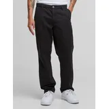 URBAN CLASSICS Basic Chino Hosen Schwarz 38