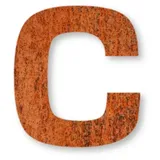 Keilbach Hausnummer Stahl/Rost (24 cm) – c