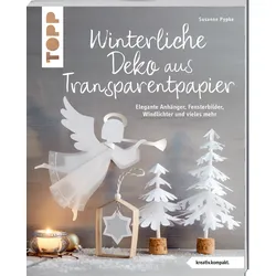 Winterliche Deko aus Transparentpapier