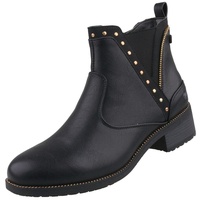 Mustang Damen 1402-503 Chelsea-Stiefel, schwarz, 36