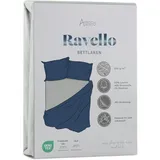 ASPERO Spannbettlaken Baumwolle-Lyocell-Elasthan 140 x 200 cm grau