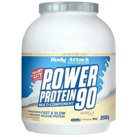 Body Attack Power Protein 90 Banana Cream Pulver 2000 g