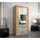 abiks möbel Schwebetürenschrank MONACO 100 x 200 x 62 cm Eiche Artisan