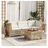 vidaXL Gartensofa 3-Sitzer beige