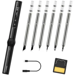 FNIRSI HS-01 Smart-Lötkolben (inkl. 6 Lötspitzen)
