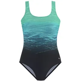 LASCANA Badeanzug Damen Grün/Schwarz 40 Cup B