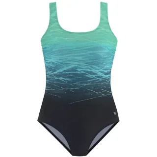 LASCANA Badeanzug Damen Grün/Schwarz 40 Cup B