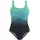 LASCANA Badeanzug Damen Grün/Schwarz 40 Cup B