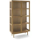 Furnhouse Vitrine 100 x 40 x 180 cm Braun