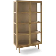 Furnhouse Vitrine 100 x 40 x 180 cm Braun