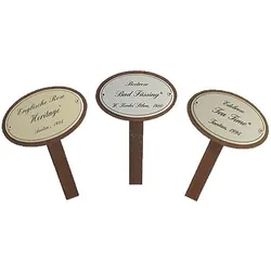 Schild für Rosen mit Spieß 50 cm (Kletterrosen) (Text: Compassion)