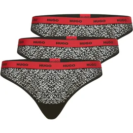 hugo underwear Triple Thong Lace Schwarz S