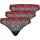 hugo underwear Triple Thong Lace Schwarz S